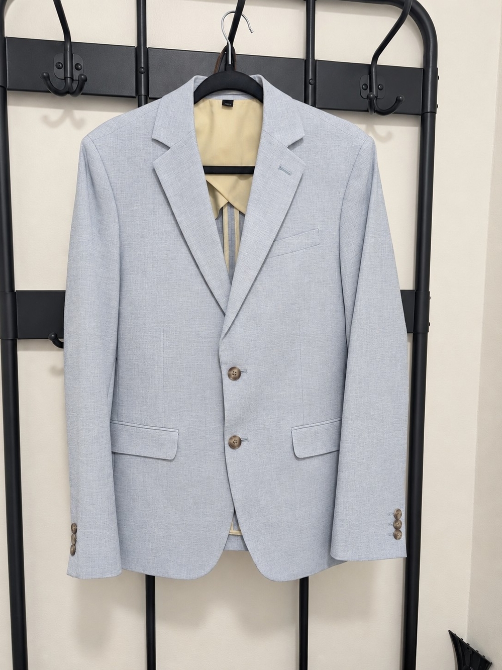 RW&CO. Light Gray Men's Linen Blazer